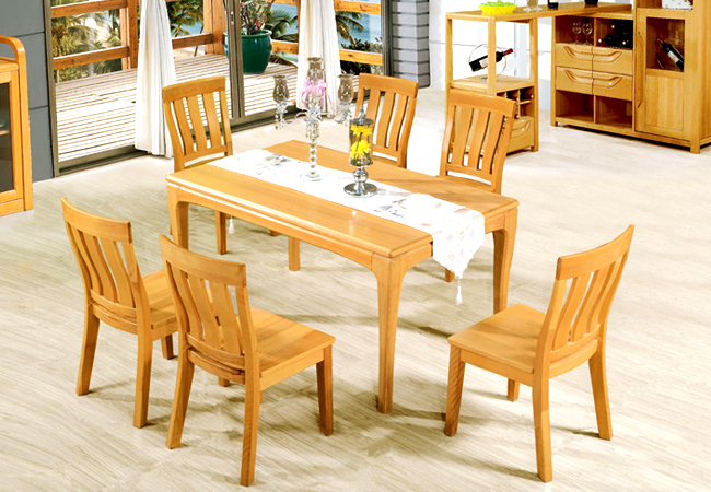 HYX-CT212餐台新中式风格 全实木餐桌