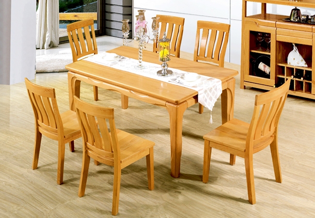 HYX-CT216餐台150X85X75cm 精选优质实木餐桌 新中式