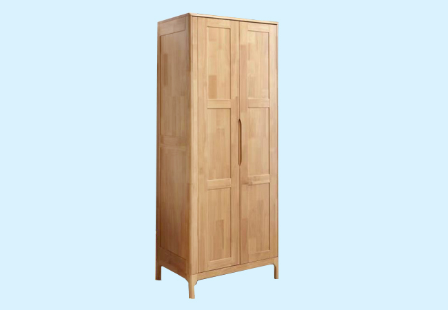 MZDR-R129 双门衣柜 北欧风格 橡胶木 实木