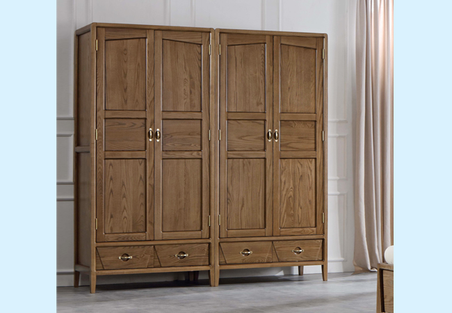 W002 衣柜 北欧风格 美国进口白蜡木 全实木家具