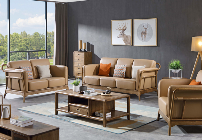 S816 沙发 1+2+3位/套 北欧风格 美国进口白蜡木 全实木家具