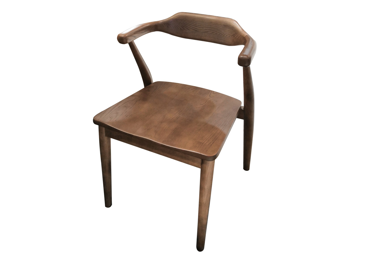 素工坊-HF-C11 餐椅--顶级白腊木，辅材白胡桃木